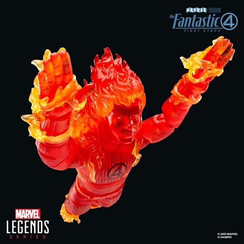 The Fantastic Four: First Steps Marvel Legends Series Human Torch 6-Inch Action Figure